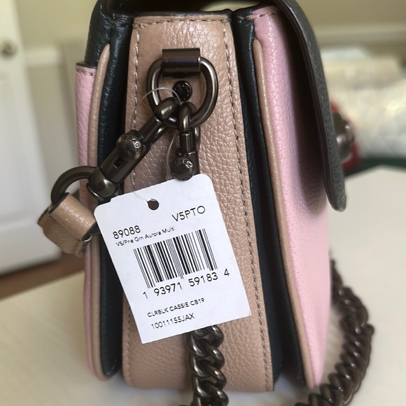 Coach Cassie 19 Pine/Gunmetal Aurora Multi Crossbody Bag - Picture 2 of 9